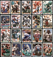 115 Count Lot of Autographed 1990-2001 Topps Football Cards (All Different) SKU #266473