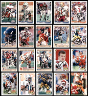 92 Count Lot of Autographed 1991-1993 Upper Deck Football Cards (All Different) SKU #266474
