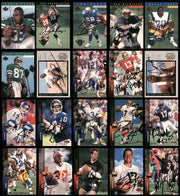 59 Count Lot of Autographed 1994 Upper Deck Football Cards (All Different) SKU #266475