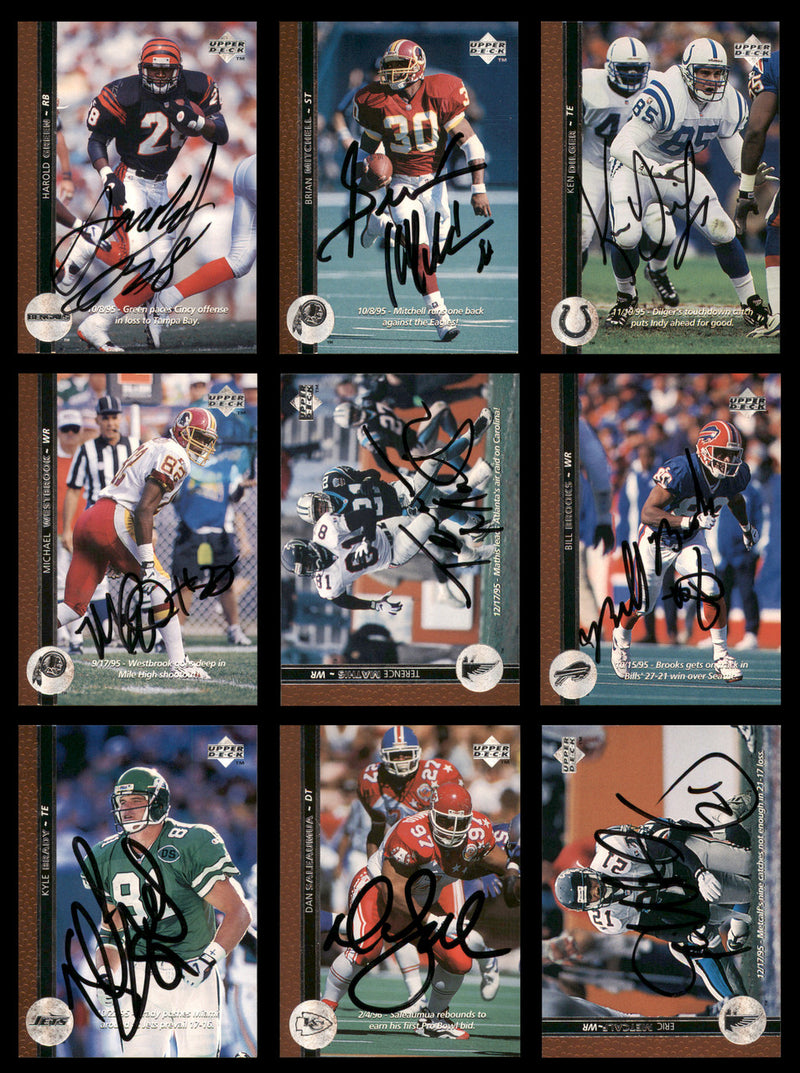 53 Count Lot of Autographed 1996-1997 Upper Deck Football Cards (All Different) SKU #266477