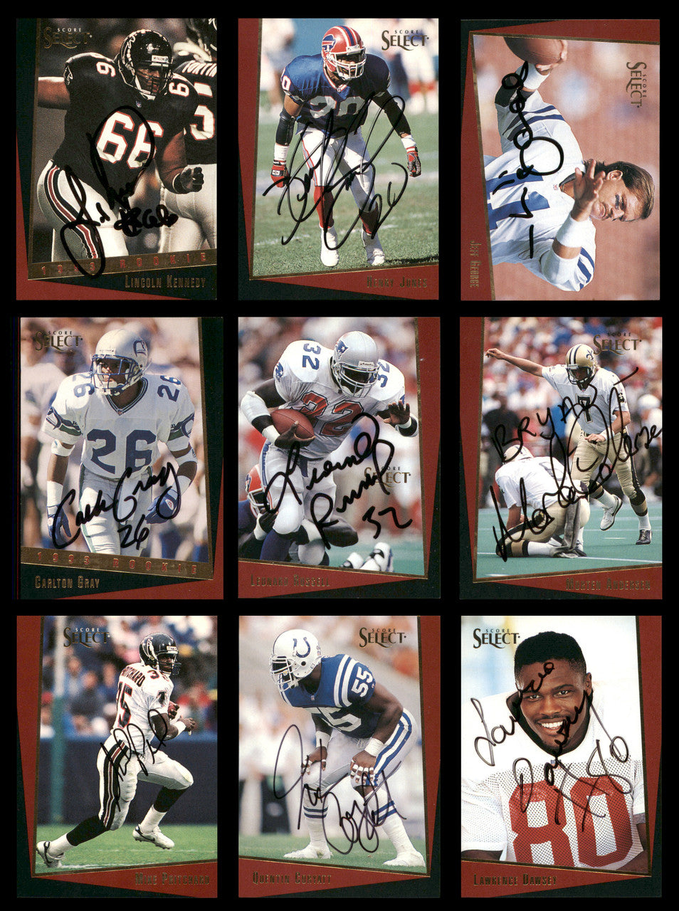36 Count Lot of Autographed Assorted Football Cards (All Different) SKU #266480