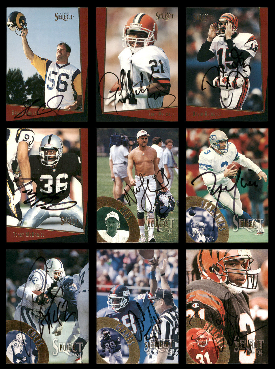 36 Count Lot of Autographed Assorted Football Cards (All Different) SKU #266480