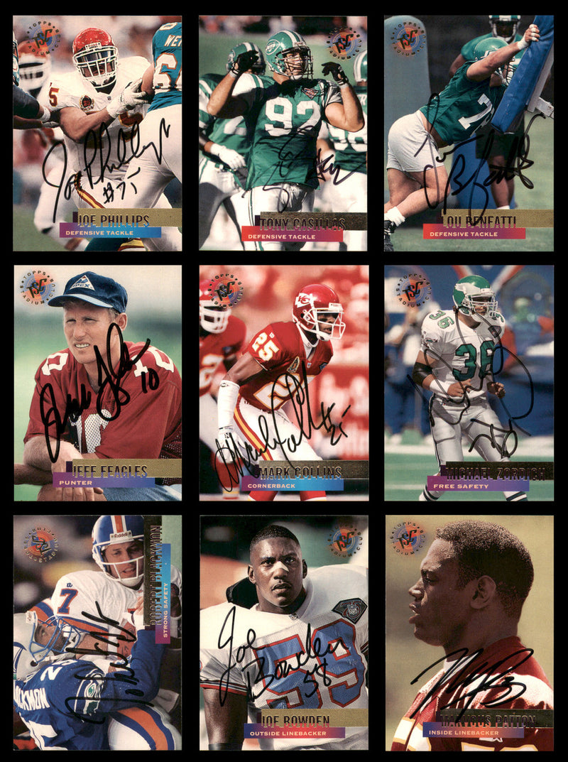 47 Count Lot of Autographed 1995 Stadium Club Football Cards (All Different) SKU #266482