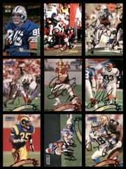 66 Count Lot of Autographed 1996-2002 Stadium Club Football Cards (All Different) SKU #266483