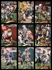 66 Count Lot of Autographed 1996-2002 Stadium Club Football Cards (All Different) SKU #266483