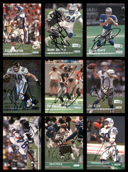 66 Count Lot of Autographed 1996-2002 Stadium Club Football Cards (All Different) SKU #266483