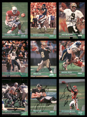 66 Count Lot of Autographed 1996-2002 Stadium Club Football Cards (All Different) SKU #266483