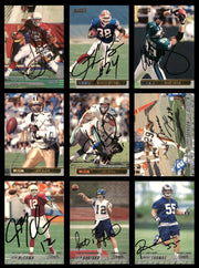 66 Count Lot of Autographed 1996-2002 Stadium Club Football Cards (All Different) SKU #266483