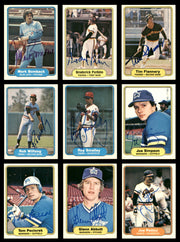 37 Count Lot of Autographed 1982 Fleer Baseball Cards (All Different) SKU #266487