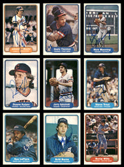 37 Count Lot of Autographed 1982 Fleer Baseball Cards (All Different) SKU #266487