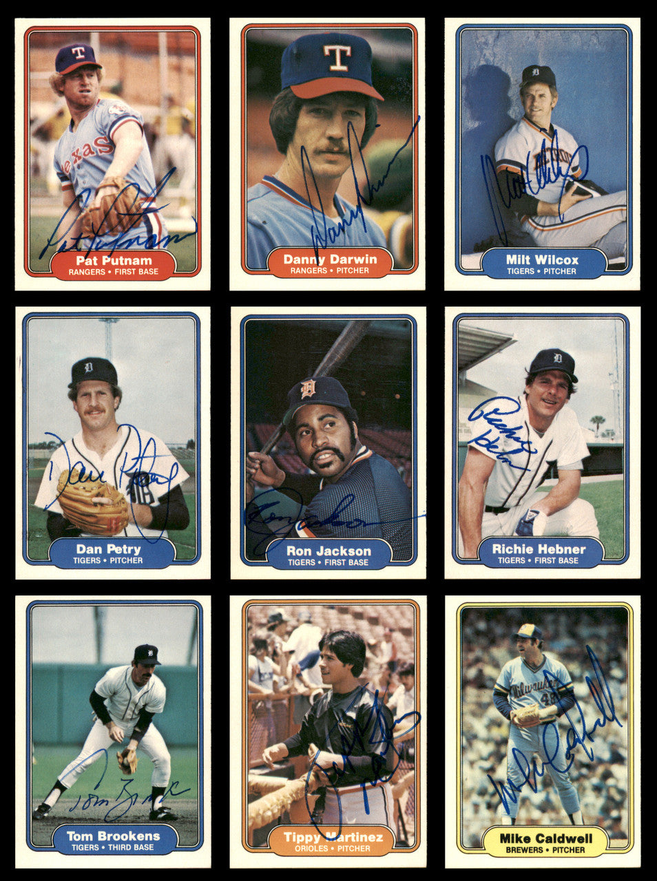 37 Count Lot of Autographed 1982 Fleer Baseball Cards (All Different) SKU #266487