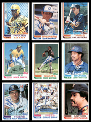 58 Count Lot of Autographed 1982 Topps Baseball Cards SKU #266488