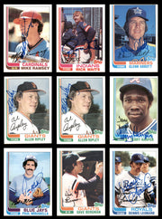 58 Count Lot of Autographed 1982 Topps Baseball Cards SKU #266488
