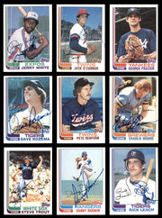 58 Count Lot of Autographed 1982 Topps Baseball Cards SKU #266488
