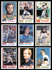 58 Count Lot of Autographed 1982 Topps Baseball Cards SKU #266488