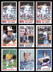 58 Count Lot of Autographed 1982 Topps Baseball Cards SKU #266488