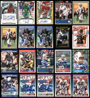 100 Count Lot of Autographed Assorted Football Cards SKU #266497