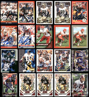 96 Count Lot of Autographed Assorted Football Cards SKU #266498