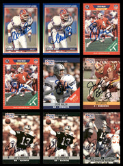 96 Count Lot of Autographed Assorted Football Cards SKU #266498