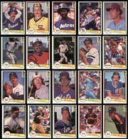 105 Count Lot of Autographed 1982 Donruss Baseball Cards (All Different) SKU #266503