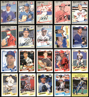 107 Count Lot of Autographed 1982-1991 Fleer Baseball Cards SKU #266514