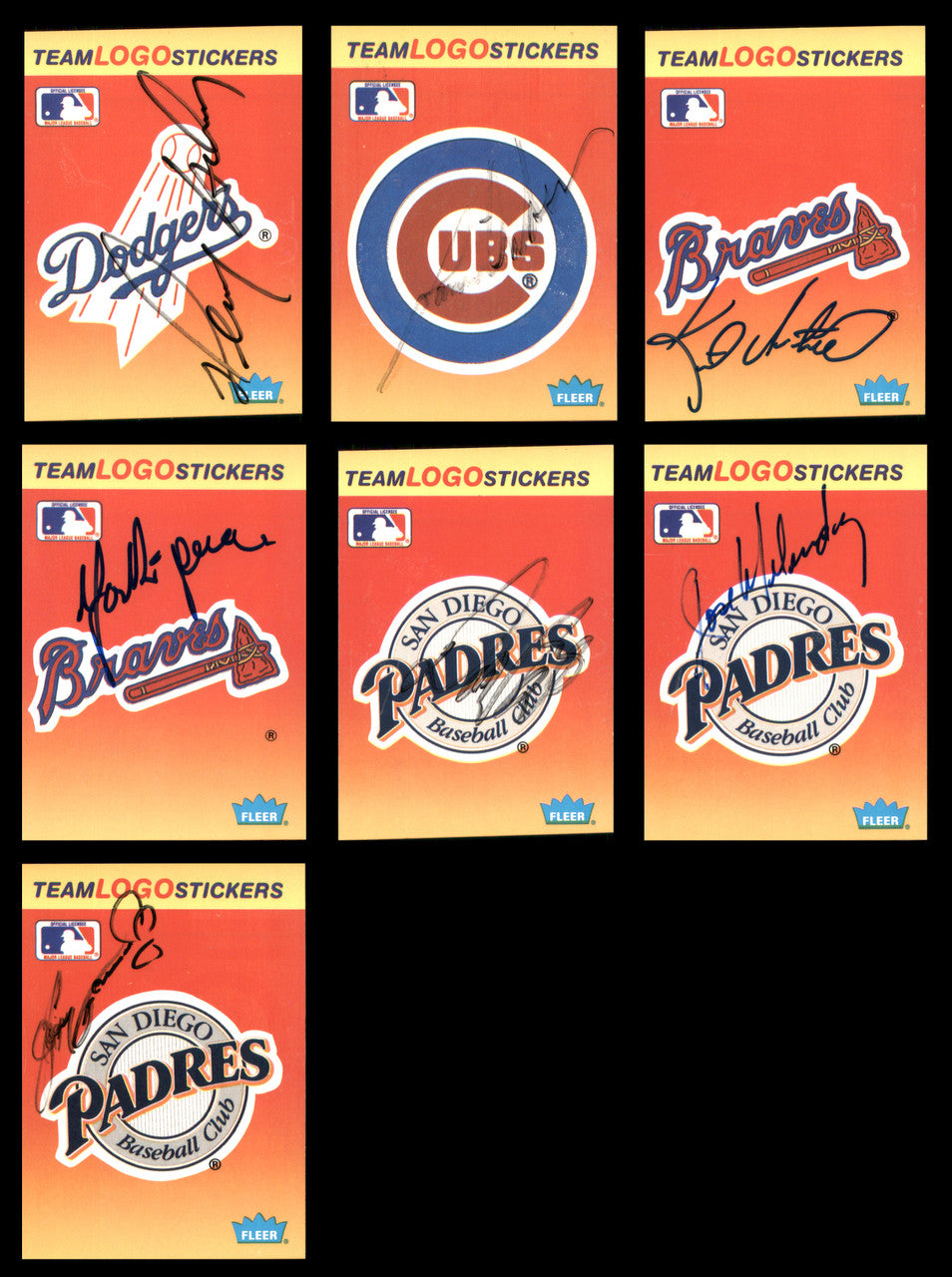 107 Count Lot of Autographed 1982-1991 Fleer Baseball Cards SKU #266514