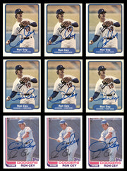 35 Count Lot of Autographed 1981-1983 Ron Cey Baseball Cards SKU #266519