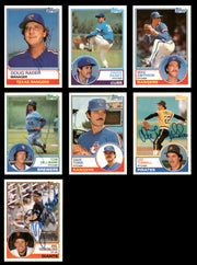 301 Count Lot of Autographed 1983 Topps Baseball Cards (All Different) SKU #266533