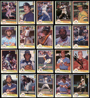 159 Count Lot of Autographed 1982 Donruss Baseball Cards (All Different) SKU #266534