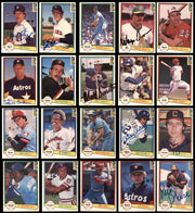 159 Count Lot of Autographed 1982 Donruss Baseball Cards (All Different) SKU #266534