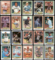 158 Count Lot of Autographed 1981 Donruss Baseball Cards (All Different) SKU #266538