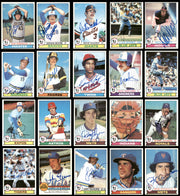 185 Count Lot of Autographed 1979 Topps Baseball Cards (All Different) SKU #266545