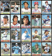 185 Count Lot of Autographed 1979 Topps Baseball Cards (All Different) SKU #266545