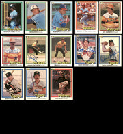 233 Count Lot of Autographed 1981 Donruss Baseball Cards (All Different) SKU #266546