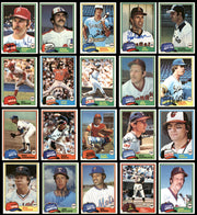 245 Count Lot of Autographed 1981 Topps Baseball Cards (All Different) SKU #266548