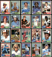 245 Count Lot of Autographed 1981 Topps Baseball Cards (All Different) SKU #266548