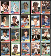 245 Count Lot of Autographed 1981 Topps Baseball Cards (All Different) SKU #266548