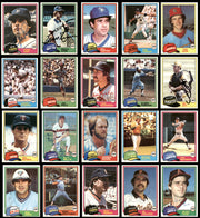 245 Count Lot of Autographed 1981 Topps Baseball Cards (All Different) SKU #266548