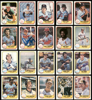 231 Count Lot of Autographed 1981 Fleer Baseball Cards (All Different) SKU #266553