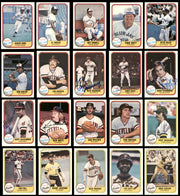 231 Count Lot of Autographed 1981 Fleer Baseball Cards (All Different) SKU #266553