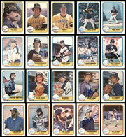 231 Count Lot of Autographed 1981 Fleer Baseball Cards (All Different) SKU #266553