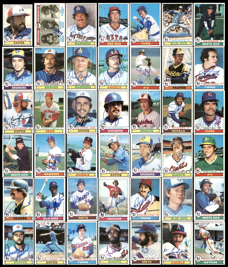 300 Count Lot of Autographed 1979 Topps Baseball Cards (All Different) SKU #266567