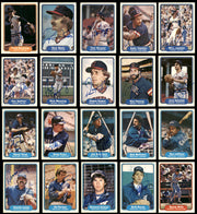 203 Count Lot of Autographed 1982 Fleer Baseball Cards (All Different) SKU #266569