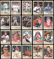 260 Count Lot of Autographed 1983 Fleer Baseball Cards (All Different) SKU #266573