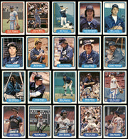 228 Count Lot of Autographed 1982 Fleer Baseball Cards (All Different) SKU #266574