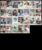 362 Count Lot of Autographed 1978 Topps Baseball Cards (All Different) SKU #266579