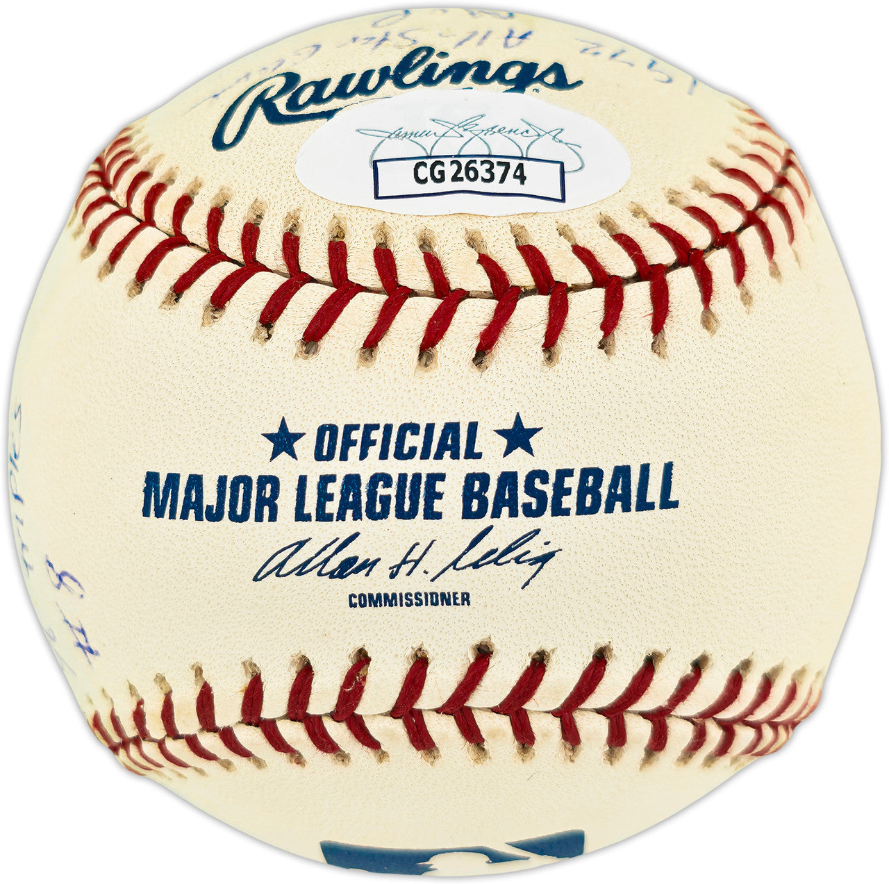 Joe Morgan Autographed Official NL Baseball Cincinnati Reds With 20 Stats JSA #CG26374