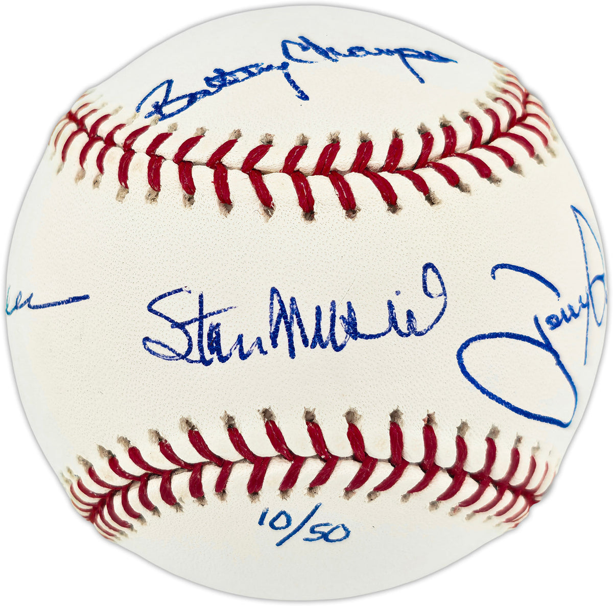 Tony Gwynn, Stan Musial & Rod Carew Autographed Official MLB Baseball "Batting Champs" #/50 JSA #CM60084