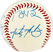 1992 Seattle Mariners Team Autographed Official AL Baseball With 10 Signatures Including Jay Buhner & Tino Martinez SKU #266711