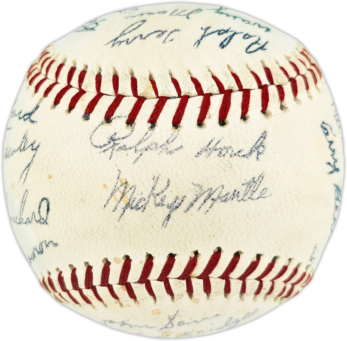 Unsigned 1962 New York Yankees World Series Champs Facsimile Stamped Baseball SKU #266713